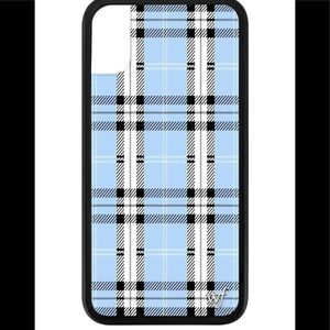 Blue Plaid Wildflower Phonecase iPhone X/Xs